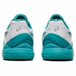 Asics Gel Resolution 8 Women's Clay Court Tennis Shoe (White/Light Blue) -Volkl Sales Store 1042A070 106 SB BK PNG 1280x1280 JPG 1024x1024