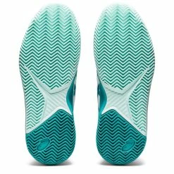 Asics Gel Resolution 8 Women's Clay Court Tennis Shoe (White/Light Blue) -Volkl Sales Store 1042A070 106 SB BT PNG 1280x1280 JPG 1024x1024