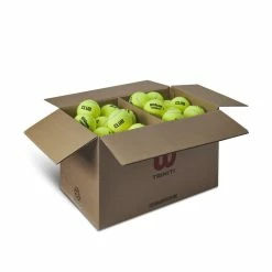 Wilson Triniti Tennis Balls - Eco-Friendly 72 Ball Club Case