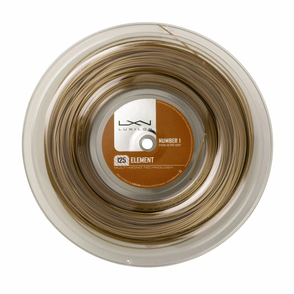 Luxilon Element 16L Tennis String Reel (Bronze) 3 Luxilon Element 16L Tennis String Reel (Bronze)