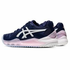 Asics Gel Resolution 8 Women's Clay Court Tennis Shoe (Peacot/White) -Volkl Sales Store ASICS GEL RESOLUTION 8 ProductIm 4 1024x1024