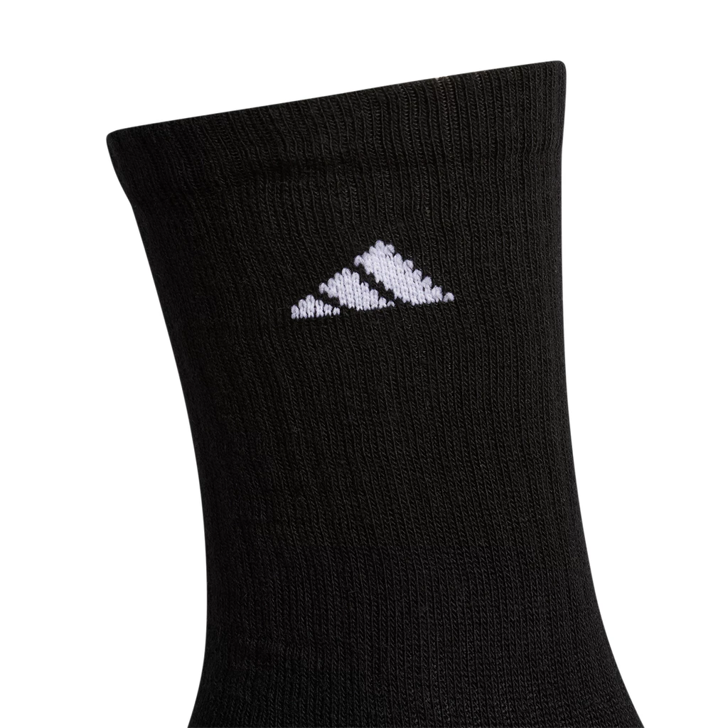 Adidas Men's Cushioned Crew Socks (Black) 4 Adidas Men's Cushioned Crew Socks (Black) - Image 2
