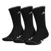 Adidas Men's Cushioned Crew Socks (Black) -Volkl Sales Store CL5687 HDW photo side center white 1024x1024