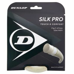 Dunlop Silk Pro 17 G Tennis String (White)