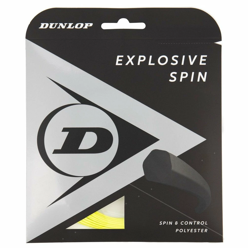 Dunlop Explosive Spin 16 G Tennis String (Yellow) 3 Dunlop Explosive Spin 16 G Tennis String (Yellow)