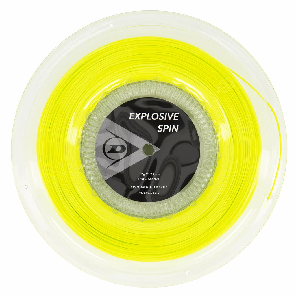 Dunlop Explosive Spin 17 G Tennis String Reel (Yellow) 3 Dunlop Explosive Spin 17 G Tennis String Reel (Yellow)