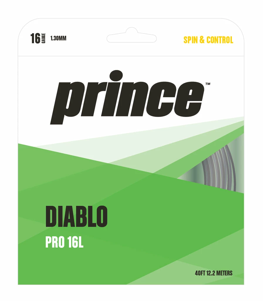 Prince Diablo Pro 16L Tennis String (Black) 3 Prince Diablo Pro 16L Tennis String (Black)