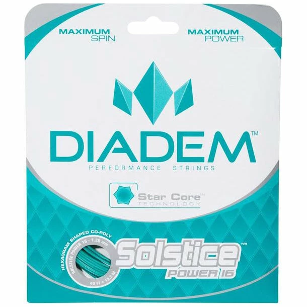 Diadem Solstice Power 16 Tennis String (Teal) 3 Diadem Solstice Power 16 Tennis String (Teal)