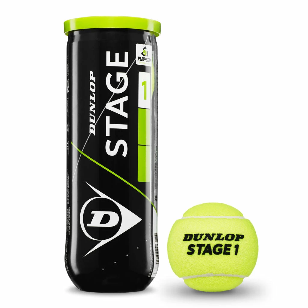 Dunlop Stage 1 Green Junior Tennis Balls 3 Dunlop Stage 1 Green Junior Tennis Balls