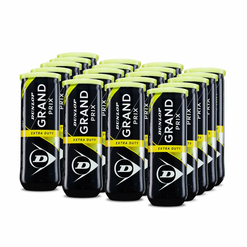 Dunlop Grand Prix Extra Duty Tennis Balls – 24 Can Case 3 Dunlop Grand Prix Extra Duty Tennis Balls – 24 Can Case