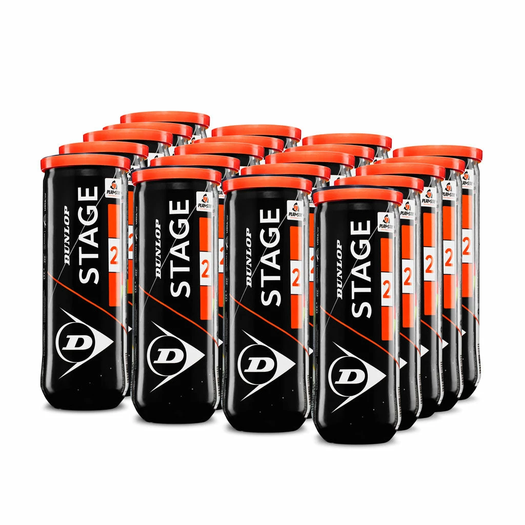 Dunlop Stage 2 Orange Junior Tennis Balls – 24 Can Case 3 Dunlop Stage 2 Orange Junior Tennis Balls – 24 Can Case