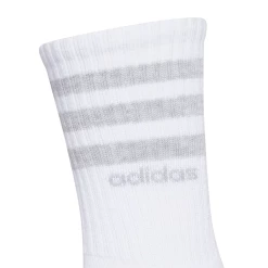Adidas Women's 3 Stripe Quarter Crew Socks (White) -Volkl Sales Store EX6576 HDW photo detail 1 white 1024x1024