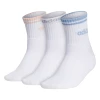 Adidas Women's Sport Stripe High Quarter Socks (White)