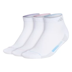 Adidas Women's Superlite 3 Stripe Low-Cut Socks (White)