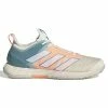 Adidas Adizero Ubersonic 4 Parley Men's Tennis Shoes (White/Beam Orange) -Volkl Sales Store GX9623 1 FOOTWEAR Photography SideLateralCenterView white 1024x1024