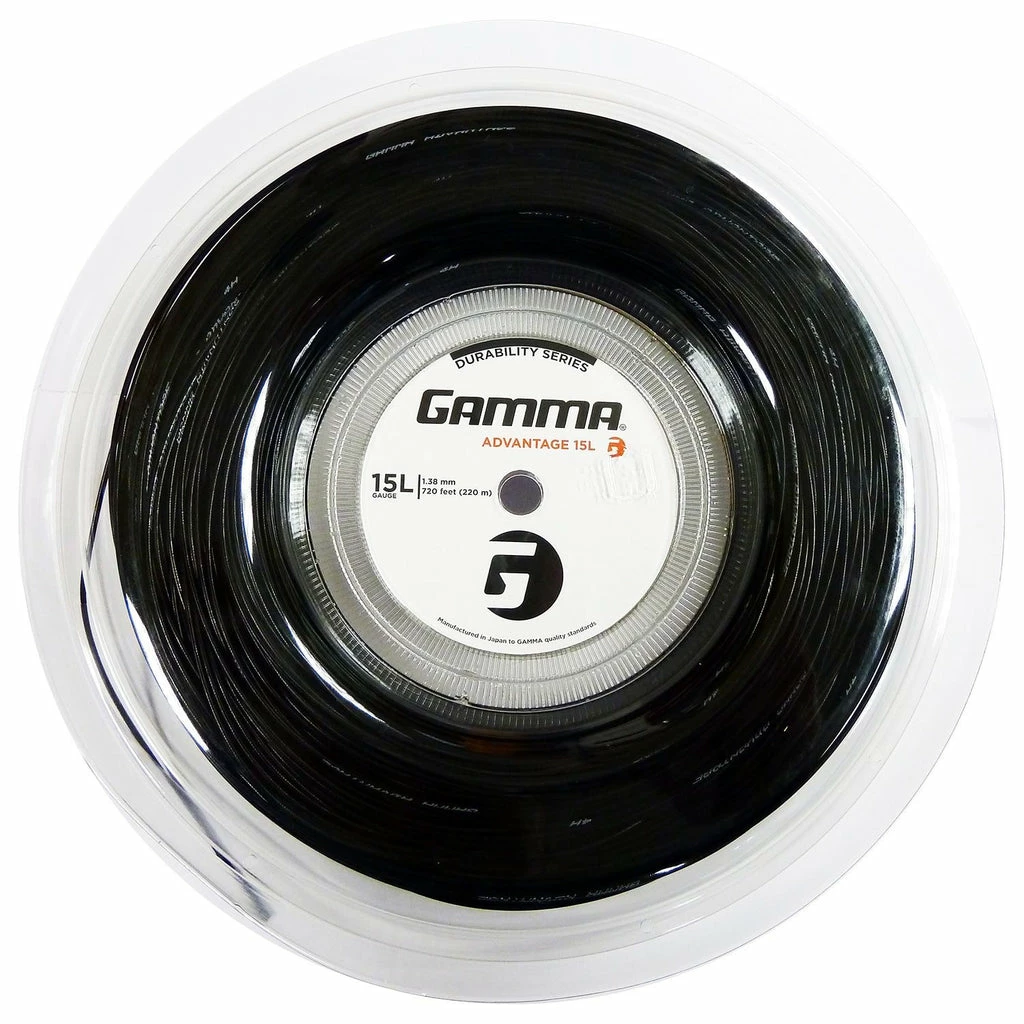 Gamma Advantage 15L Tennis String Reel (Black)