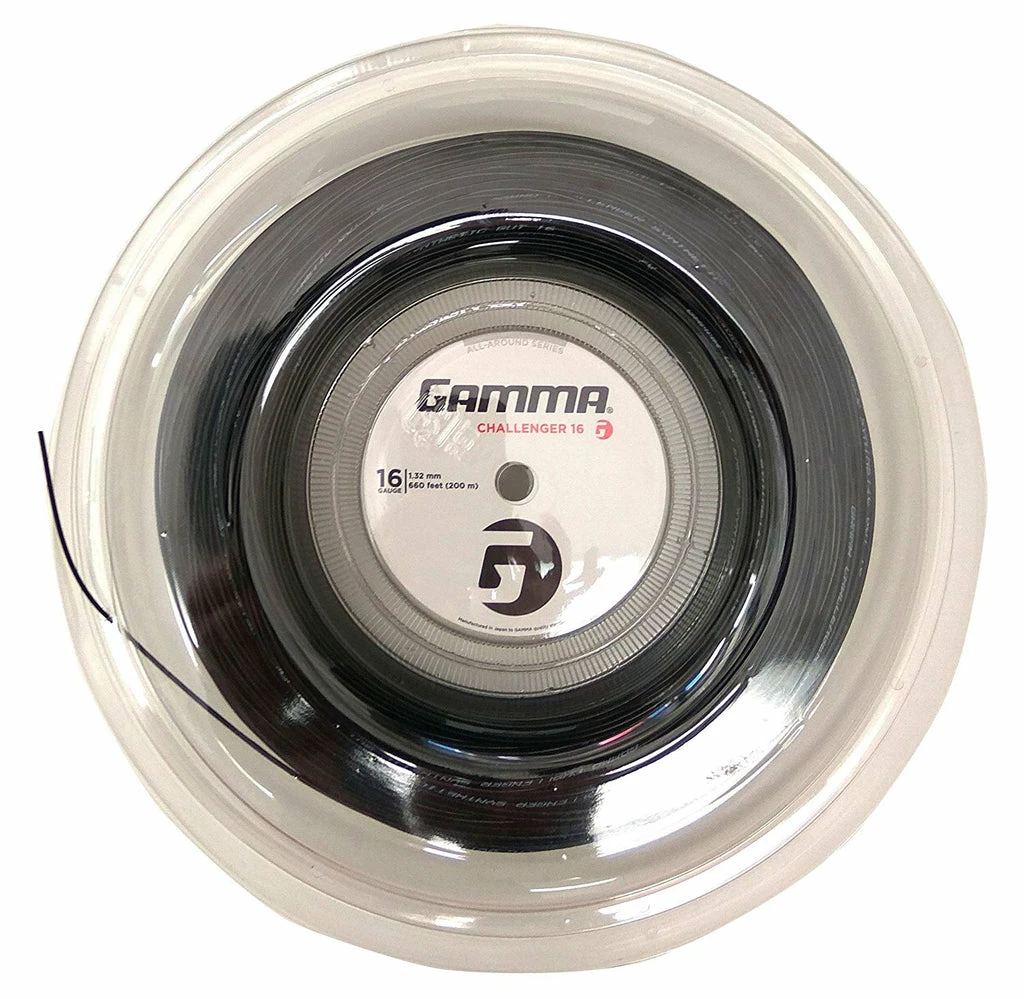 Gamma Challenger Synthetic Gut 16 Tennis String Reel (Black) 3 Gamma Challenger Synthetic Gut 16 Tennis String Reel (Black)
