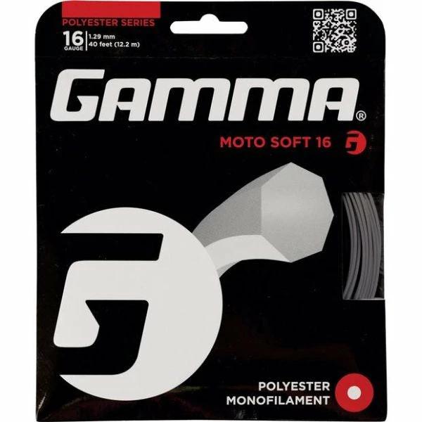 Gamma AMP Moto Soft 16 Tennis String (Charcoal) 3 Gamma AMP Moto Soft 16 Tennis String (Charcoal)