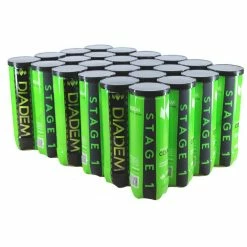 Diadem Premier Stage 1 Green Felt Junior Tennis Balls - 24 Can Case