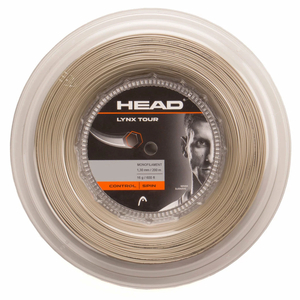 Head Lynx Tour 16 Tennis String Reel (Champagne) 3 Head Lynx Tour 16 Tennis String Reel (Champagne)