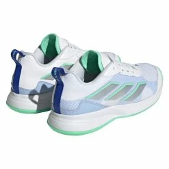Adidas AvaFlash Women's Tennis Shoe (White/Blue) 13 Adidas AvaFlash Women's Tennis Shoe (White/Blue) -Volkl Sales Store HP5272 7 FOOTWEAR Photography BackLateralTopView transparent 1 1024x1024
