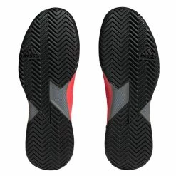 Adidas Adizero Ubersonic 4 Men's Tennis Shoe (Red) -Volkl Sales Store HQ8379 3 FOOTWEAR Photography BottomView transparent 1024x1024