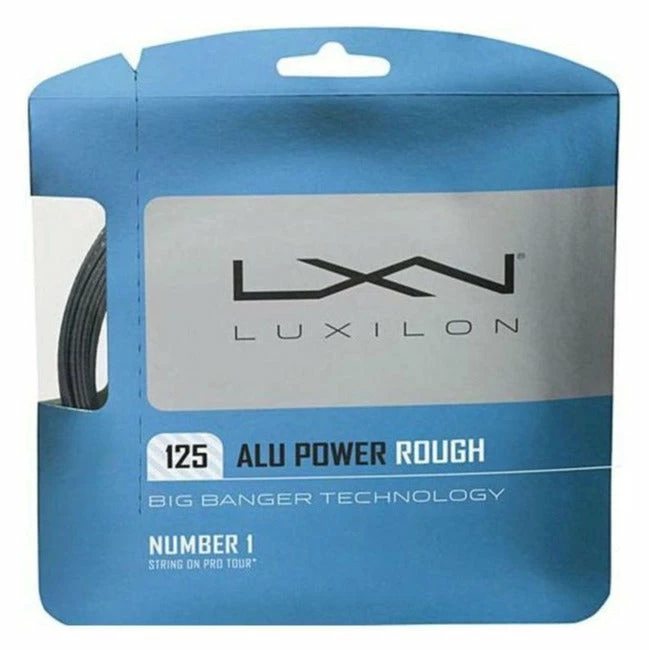 Luxilon ALU Power Rough 16L Tennis String (Silver) 3 Luxilon ALU Power Rough 16L Tennis String (Silver)