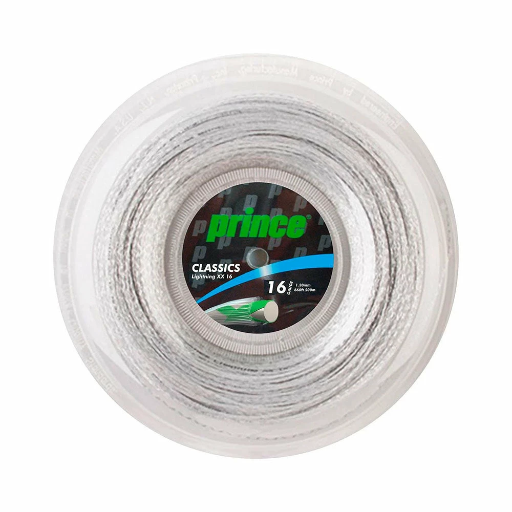 Prince Lightning XX 16 Tennis String Reel (Silver) 3 Prince Lightning XX 16 Tennis String Reel (Silver)