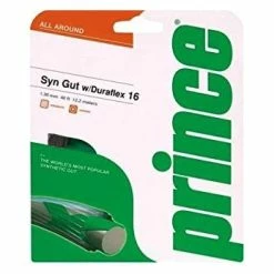 Prince Synthetic Gut 16 Duraflex Tennis String (Black) -Volkl Sales Store Prince Synthetic Gut 16 Duraflex BLK 1024x1024