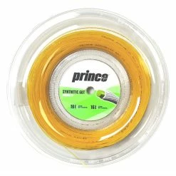Prince Synthetic Gut 16 Tennis String Mini Reel (Gold)