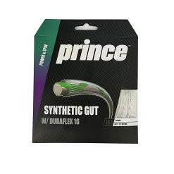 Prince Synthetic Gut 16 Duraflex Tennis String (White) -Volkl Sales Store Prince Synthetic Gut Duraflex 16 White 1024x1024