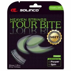 Solinco Tour Bite Soft 16 Tennis String (Silver)