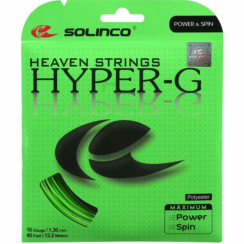 Solinco Hyper-G 16 Tennis String (Green) 3 Solinco Hyper-G 16 Tennis String (Green)