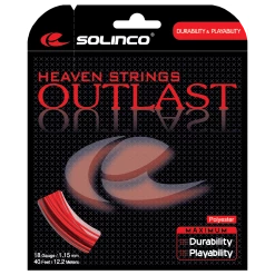 Solinco Outlast 17 Tennis String (Red)