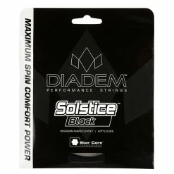 Diadem Solstice Black 16L Tennis String (Black)