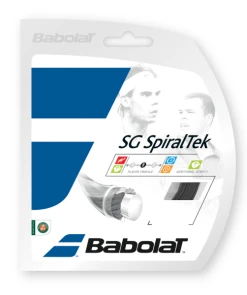 Babolat Spiraltek 17 Tennis String (Black)