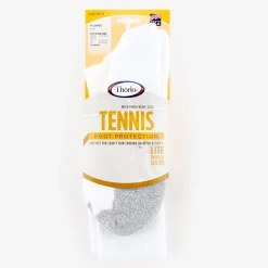 Thorlo Unisex Tennis Light Cushion Crew Socks (White) -Volkl Sales Store T1CXU White 5 1024x1024