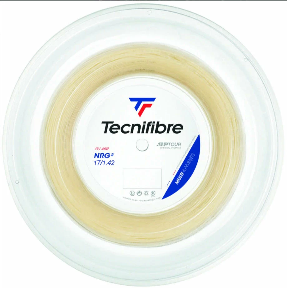 Tecnifibre NRG2 17 Tennis String Reel (Natural) 3 Tecnifibre NRG2 17 Tennis String Reel (Natural)