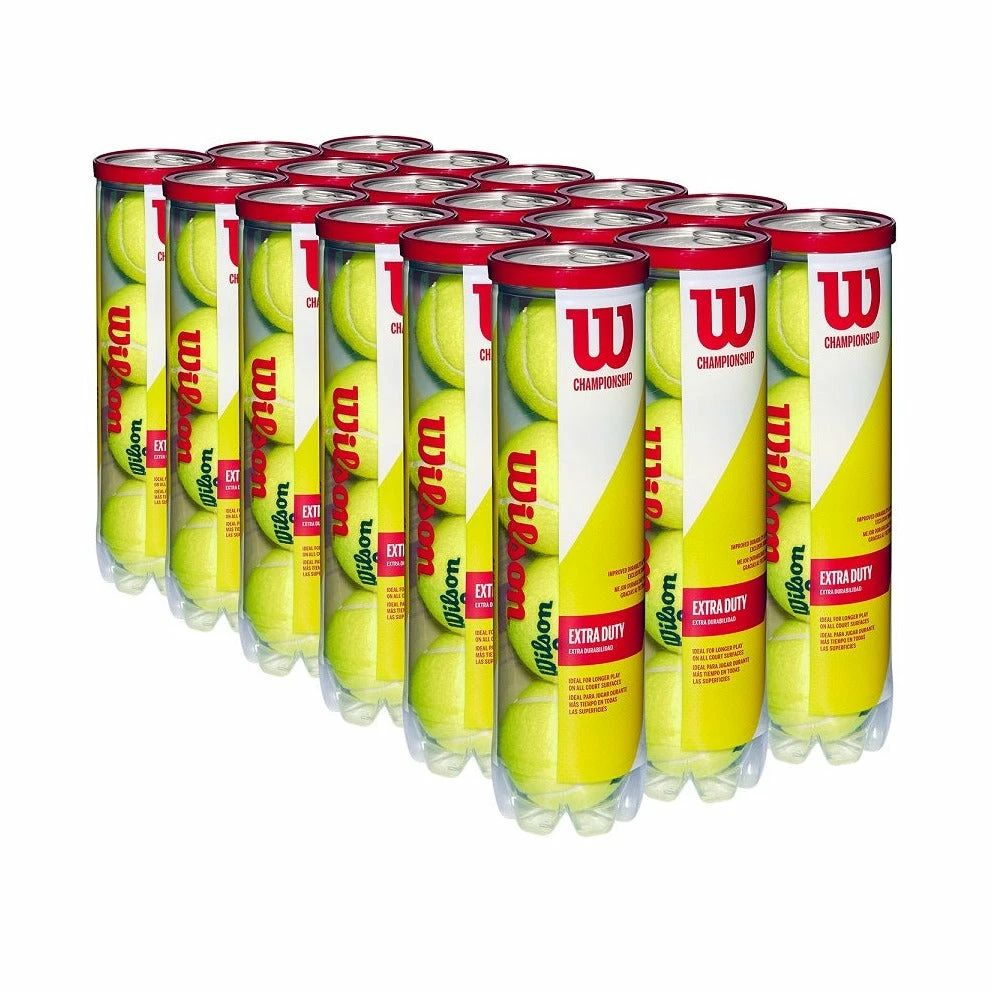 Wilson Championship Extra Duty Tennis Balls (18 Can Case) 3 Wilson Championship Extra Duty Tennis Balls (18 Can Case)