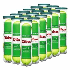 Wilson Starter Play Green Dot Junior Tennis Balls - 18 Can Case