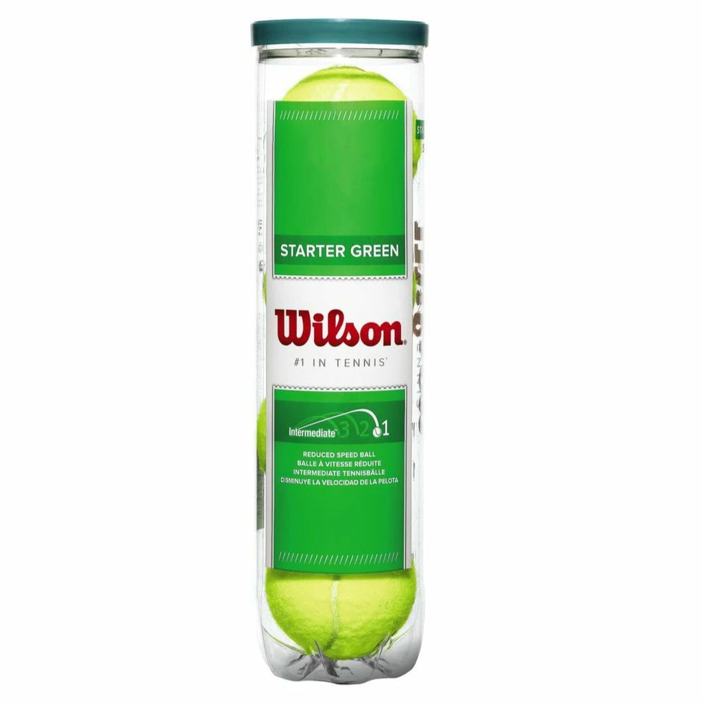 Wilson Starter Play Green Dot Junior Tennis Balls (4 Ball Can) 3 Wilson Starter Play Green Dot Junior Tennis Balls (4 Ball Can)