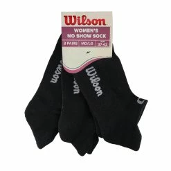 Wilson Women's No Show Socks 3 Pack (Black) -Volkl Sales Store Wilson Womens No Show Socks Black 3 Pack 1 1024x1024