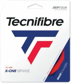 Tecnifibre X-One Biphase 18 Tennis String (Red)