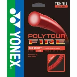 Yonex Poly Tour Fire 17 Tennis String (Red)