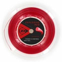 Dunlop Explosive Red 17 G Tennis String Reel (Red)