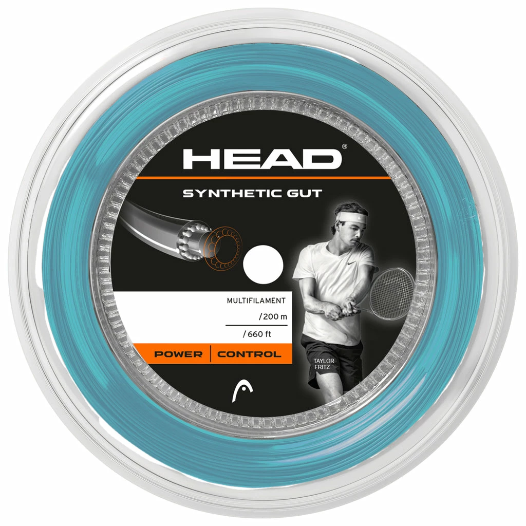 Head Synthetic Gut 17 Tennis String Reel (Blue) 3 Head Synthetic Gut 17 Tennis String Reel (Blue)
