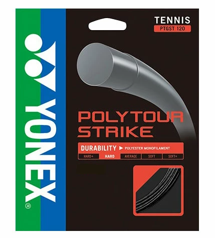 Yonex Poly Tour Strike 16L Tennis String (Black) 3 Yonex Poly Tour Strike 16L Tennis String (Black)