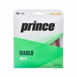 Prince Diablo Duo 16 Tennis String (Black/Red)