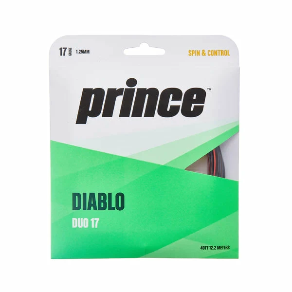 Prince Diablo Duo 17 Tennis String (Black/Red) 3 Prince Diablo Duo 17 Tennis String (Black/Red)