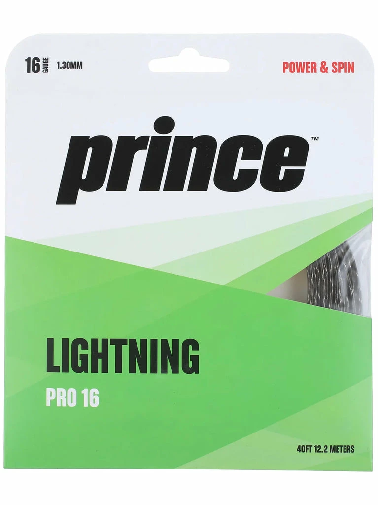 Prince Lightning Pro 16 Tennis String (Black) 3 Prince Lightning Pro 16 Tennis String (Black)